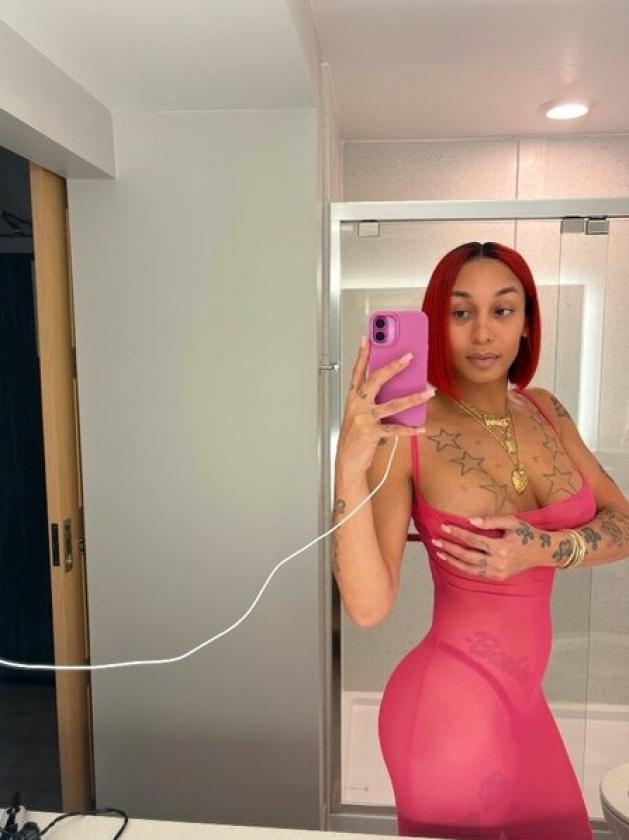 Bhad Bhabie shows off new boob job amid cancer battle ... Bhad Bhabie shows off new boob job amid cancer battle ...